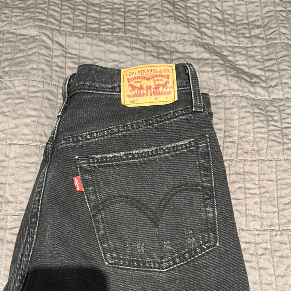 Levi's Black Jeans with Classic Straight-Leg Fit